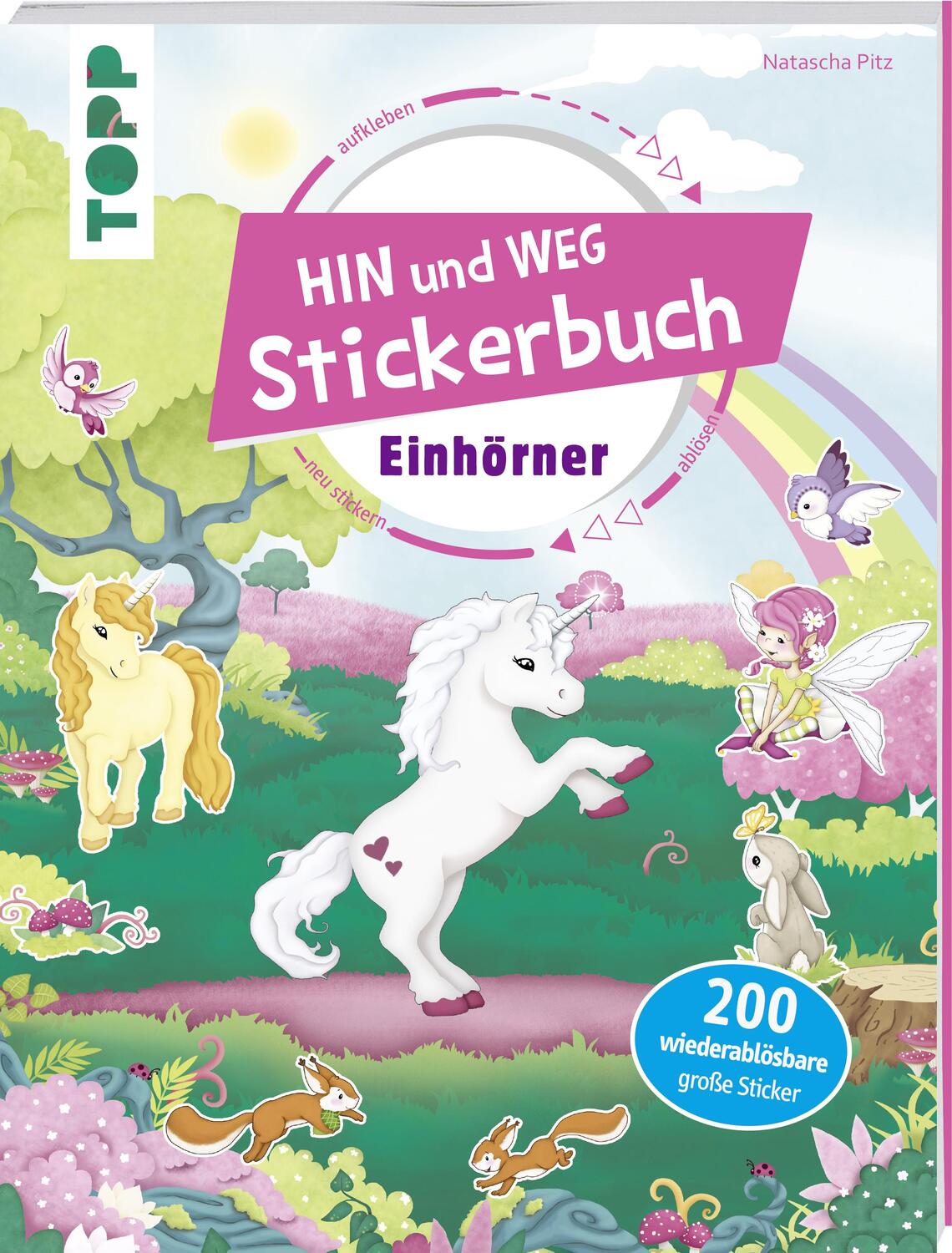 Cover: 9783772478420 | Das Hin-und-weg-Stickerbuch. Einhörner | Broschüre | Deutsch | 2018