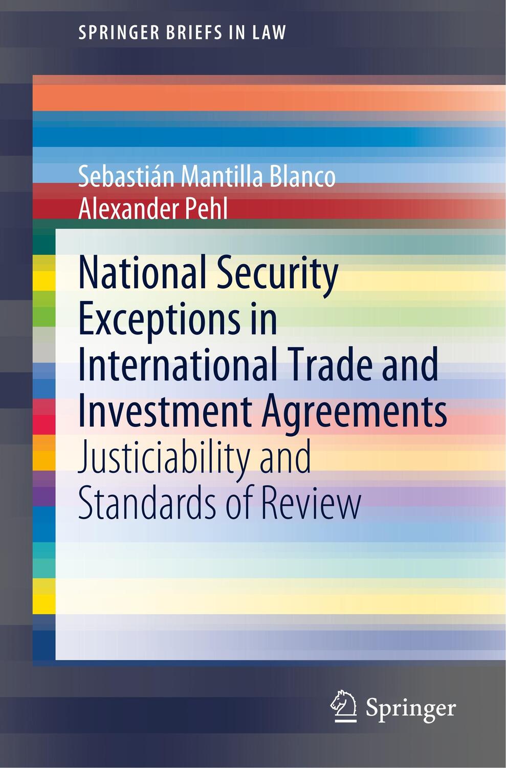 Cover: 9783030381240 | National Security Exceptions in International Trade and Investment...