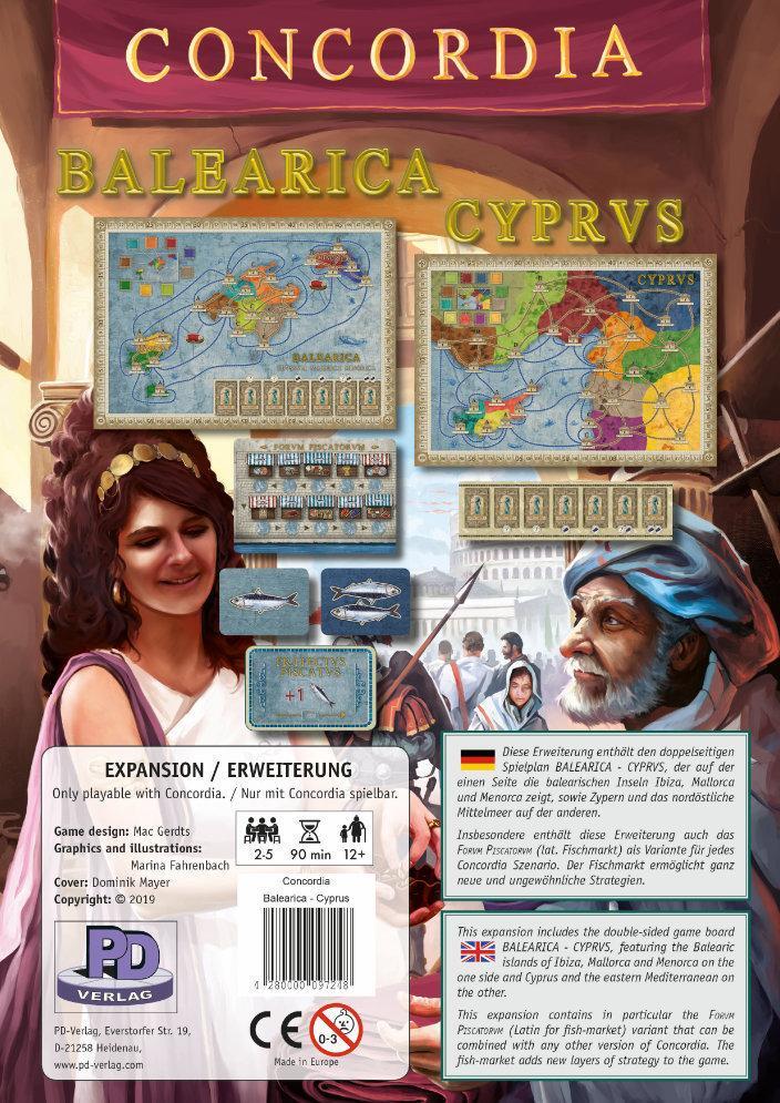 Cover: 4280000097248 | Balearica / Cyprus | Erweiterung für Concordia | Mac Gerdts | Spiel