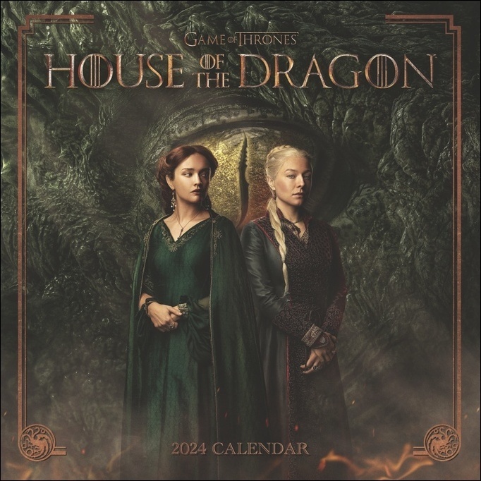 Cover: 9783840195969 | House of the Dragon Broschurkalender 2024. Charaktere aus der...