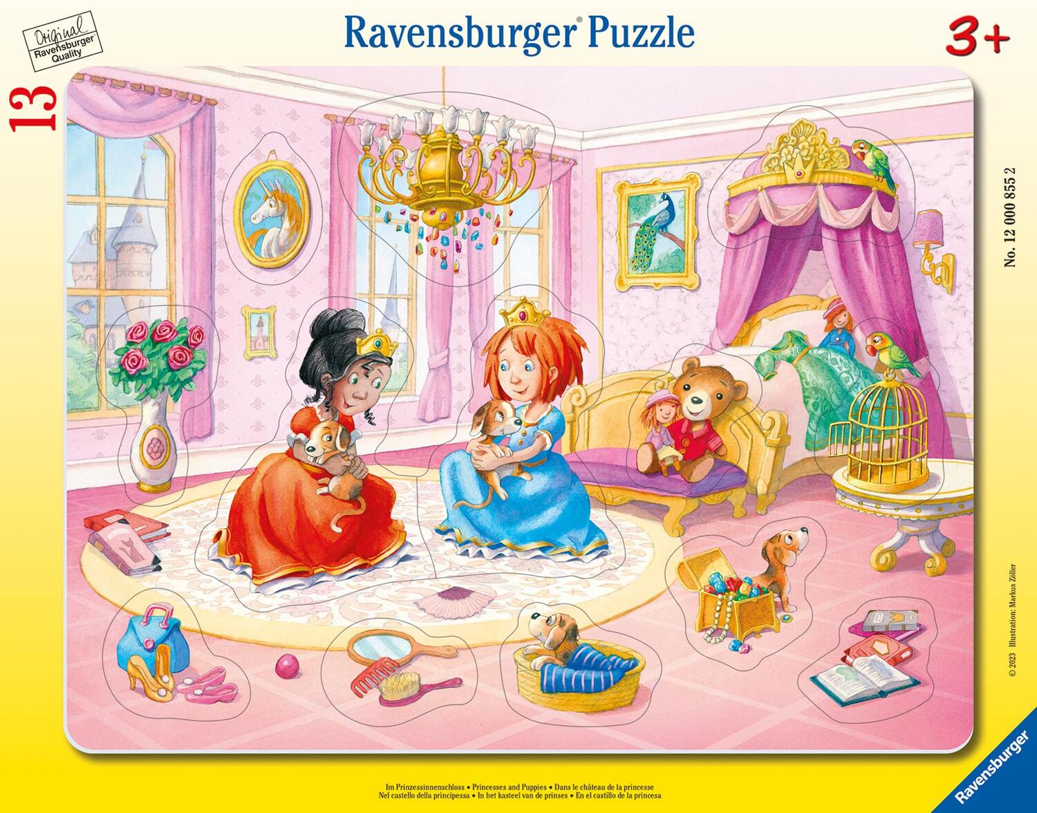 Cover: 4005555008552 | Ravensburger Kinderpuzzle - 12000855 Im Prinzessinnenschloss - 8-17...