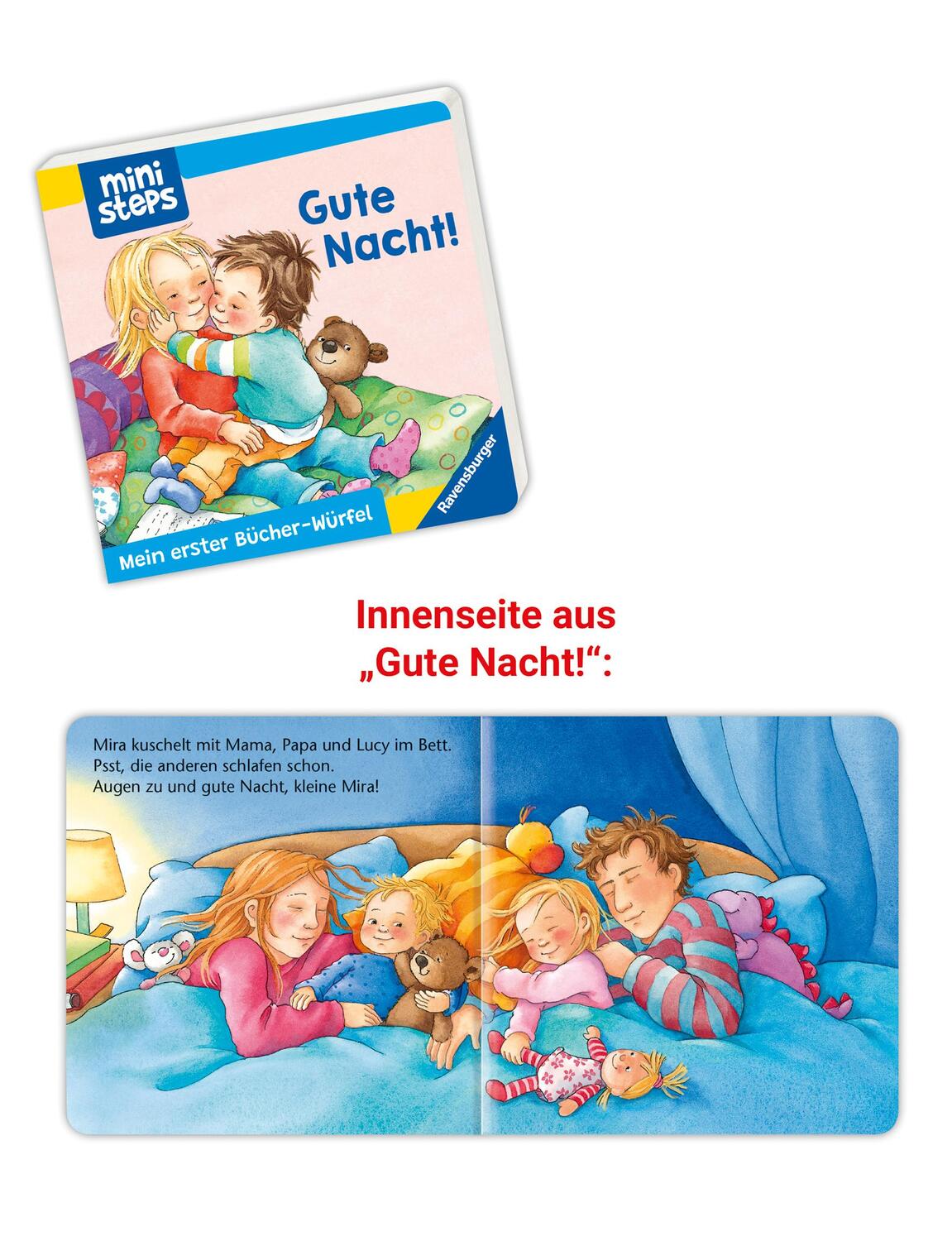 Bild: 9783473302888 | ministeps: Mein erster Bücher-Würfel: Töpfchen, Schnuller, Gute...