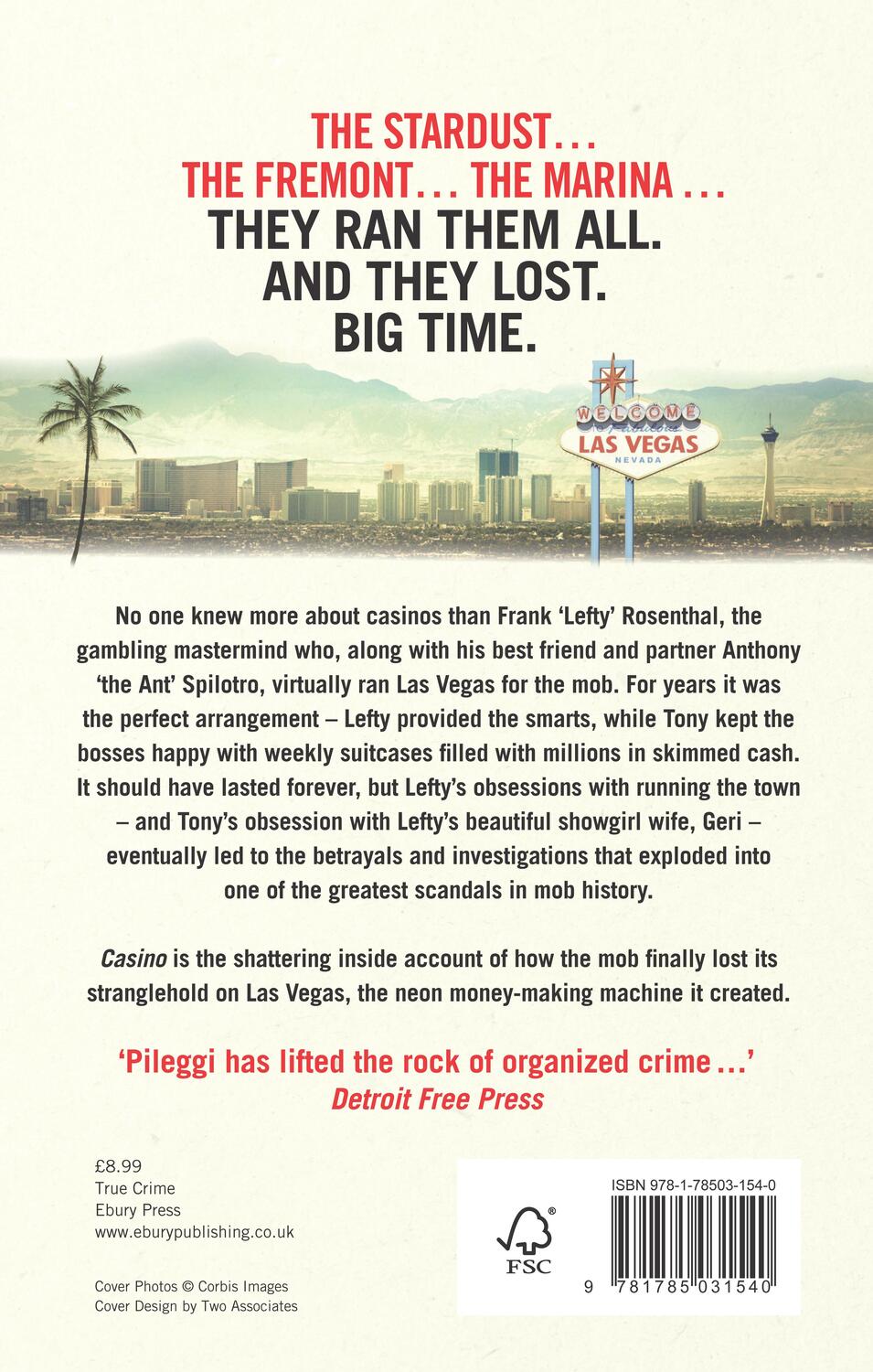 Rückseite: 9781785031540 | Casino | The Rise and Fall of the Mob in Las Vegas | Nicholas Pileggi