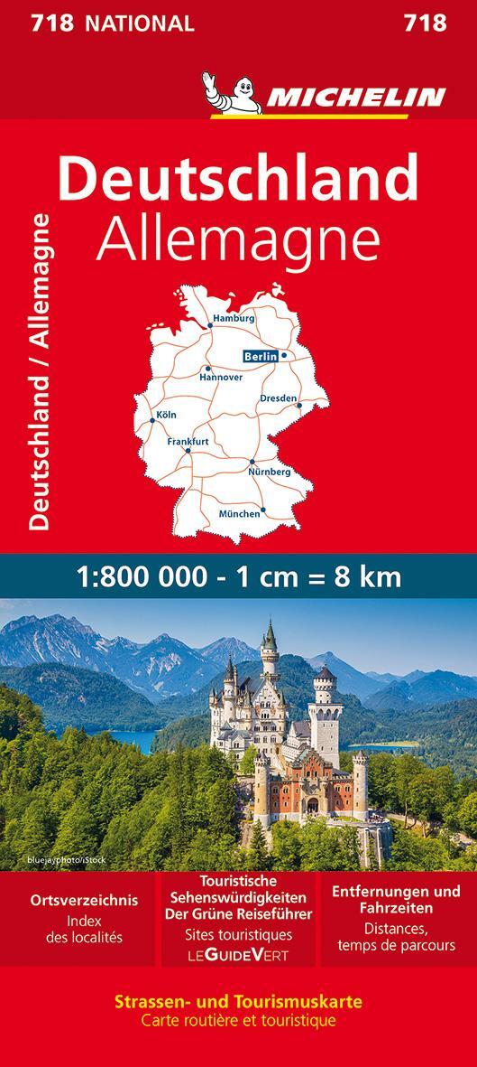 Cover: 9782067259553 | Michelin Deutschland | Straßen- und Tourismuskarte; Auflage 2023