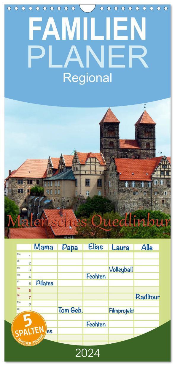 Cover: 9783457120989 | Familienplaner 2025 - Malerisches Quedlinburg mit 5 Spalten...