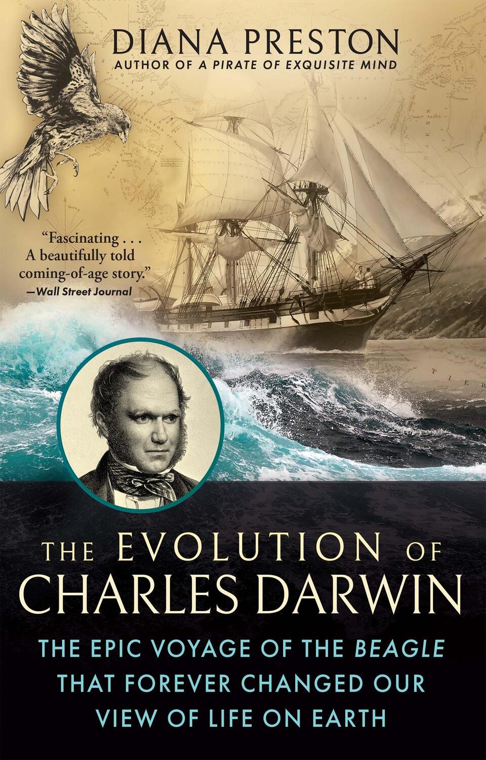 Cover: 9780802161222 | The Evolution of Charles Darwin: The Epic Voyage of the Beagle That...