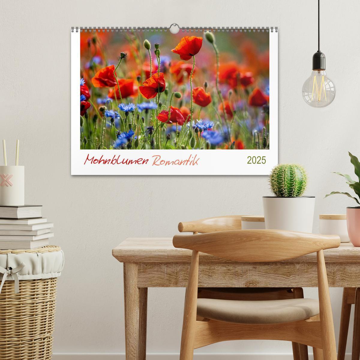 Bild: 9783435122516 | Mohnblumen Romantik (Wandkalender 2025 DIN A3 quer), CALVENDO...