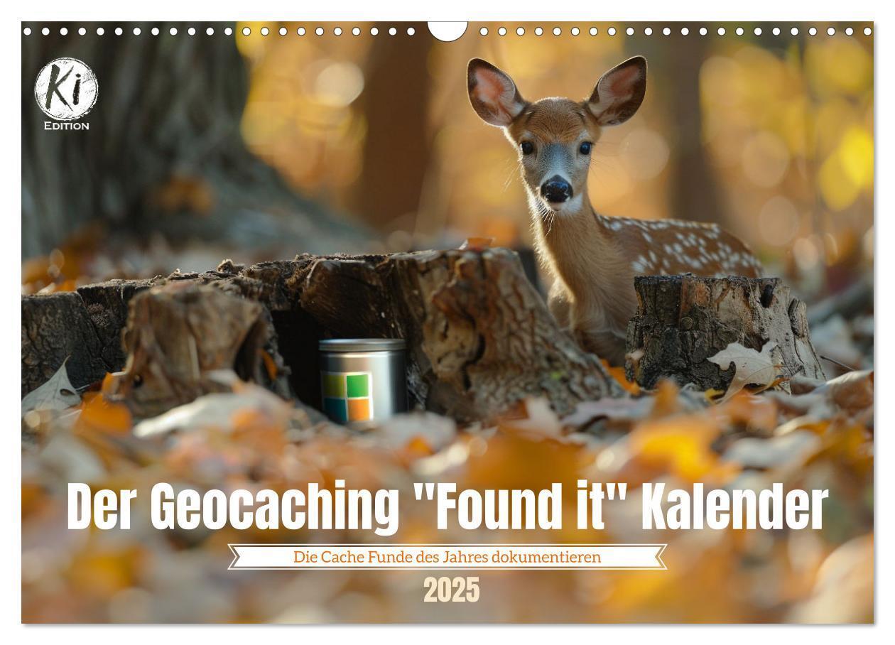 Cover: 9783435651900 | Der Geocaching Found it Kalender (Wandkalender 2025 DIN A3 quer),...