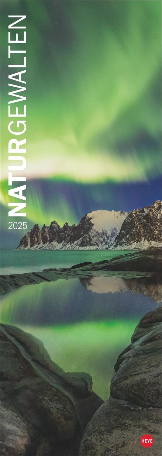 Cover: 9783756404599 | Naturgewalten Vertical Kalender 2025 | Heye | Kalender | Spiralbindung