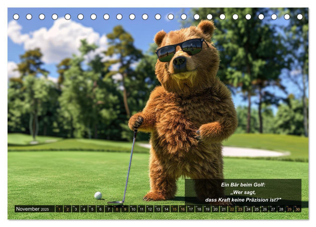 Bild: 9783457155530 | Der tierisch lustige Golfkalender (Tischkalender 2025 DIN A5 quer),...