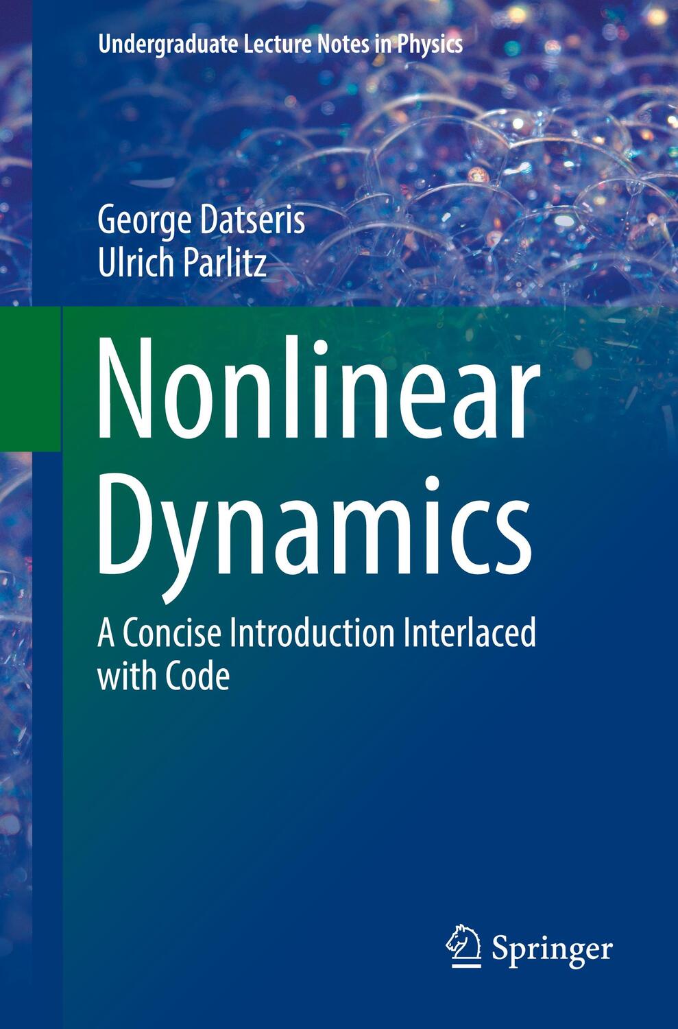 Cover: 9783030910310 | Nonlinear Dynamics | A Concise Introduction Interlaced with Code