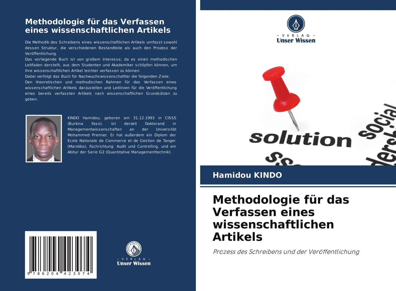 Cover: 9786204423074 | Methodologie für das Verfassen eines wissenschaftlichen Artikels