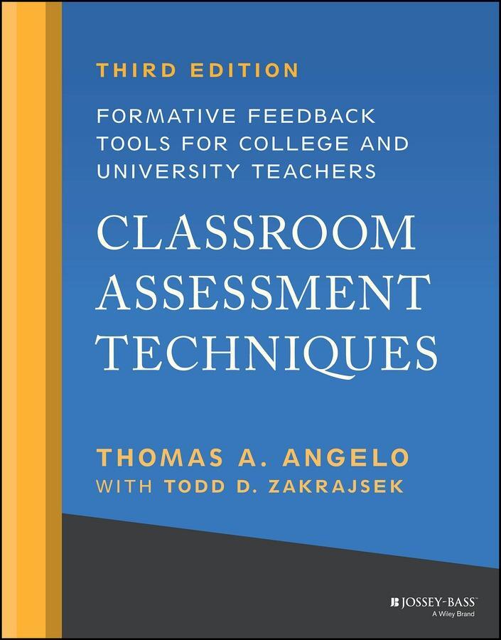 Cover: 9781119860167 | Classroom Assessment Techniques | Thomas A. Angelo (u. a.) | Buch