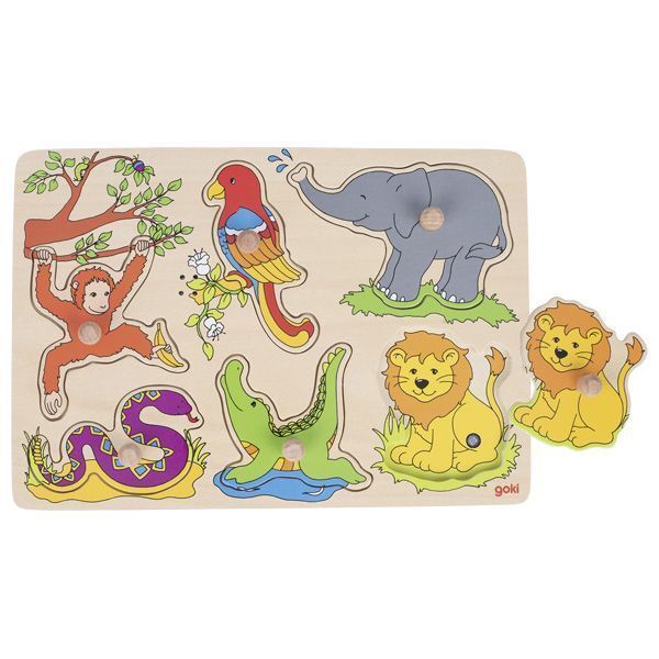 Cover: 4013594578622 | Soundpuzzle Zootiere, mit Tierstimmen (Kinderpuzzle) | goki | Spiel