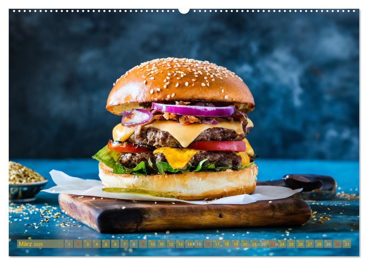 Bild: 9783457037010 | Unsere Burger Deluxe (Wandkalender 2025 DIN A2 quer), CALVENDO...