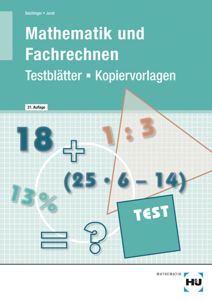 Cover: 9783778276044 | Testblätter/Kopiervorlagen Mathematik und Fachrechnen | Lehrermaterial