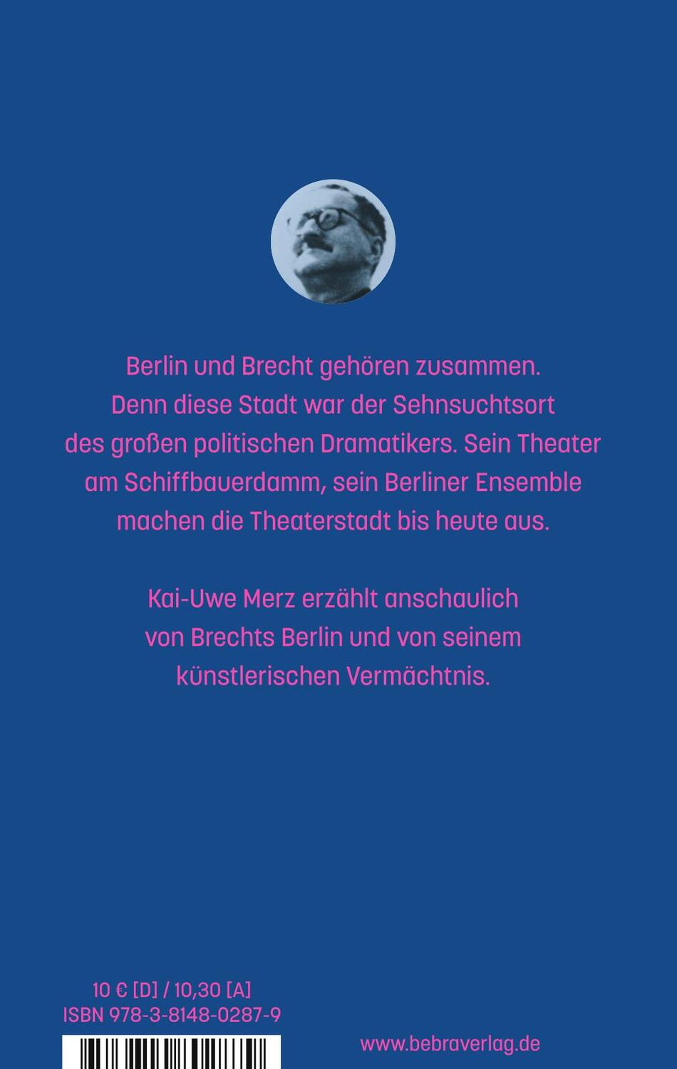 Rückseite: 9783814802879 | Bertolt Brecht in Berlin | Kai-Uwe Merz | Buch | 80 S. | Deutsch