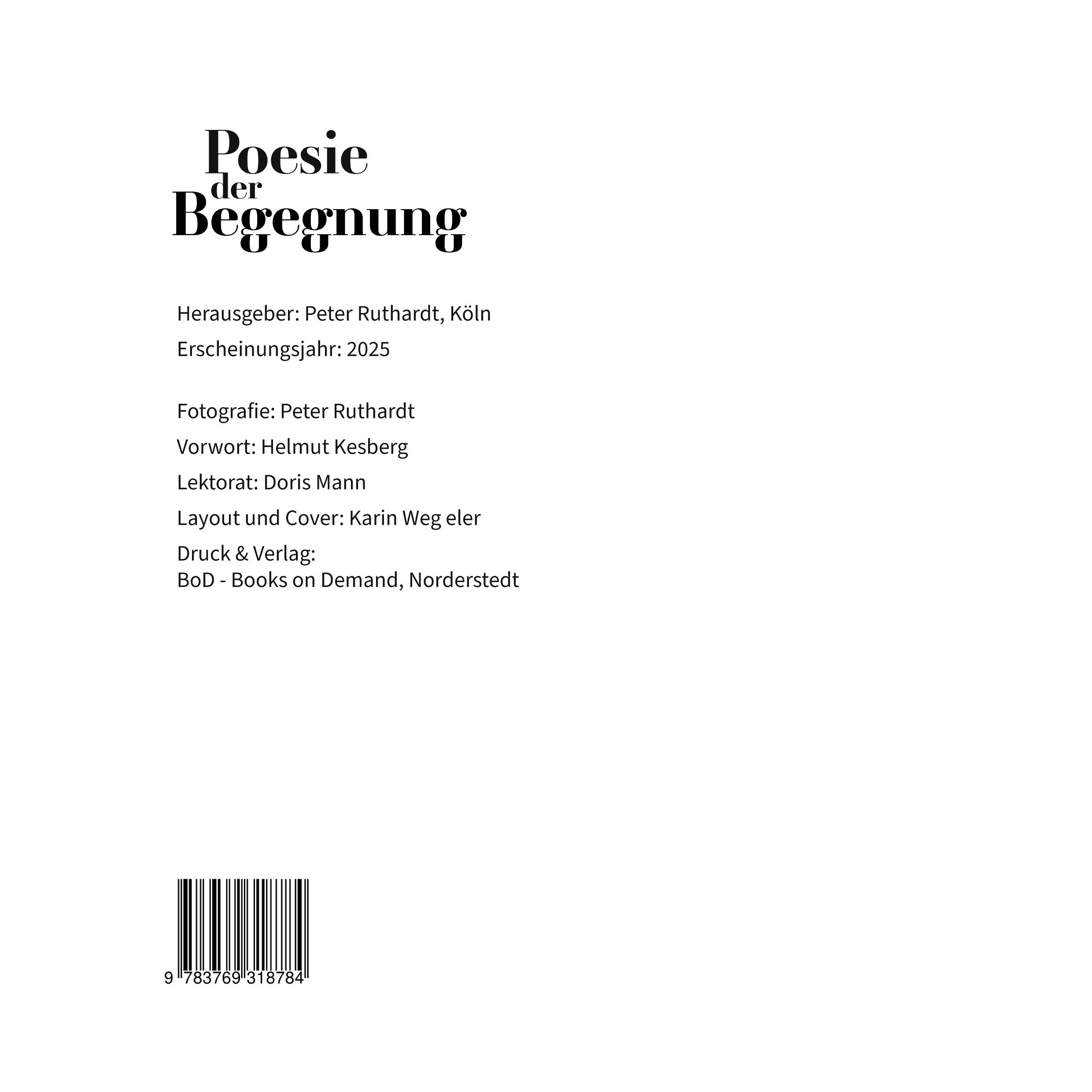 Rückseite: 9783769318784 | Poesie der Begegnung | Straßenportraits | Peter Ruthardt | Buch | 2025