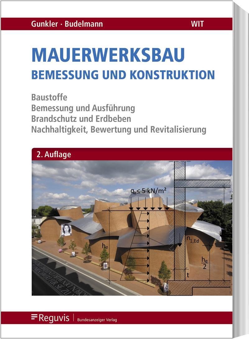Cover: 9783846203712 | Mauerwerksbau | Bemessung und Konstruktion | Erhard Gunkler (u. a.)