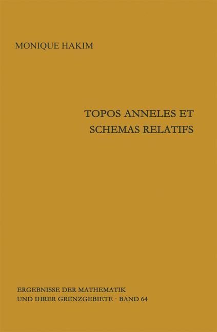 Cover: 9783540055730 | Topos anneles et schemas relatifs | Monique Hakim | Buch | vi