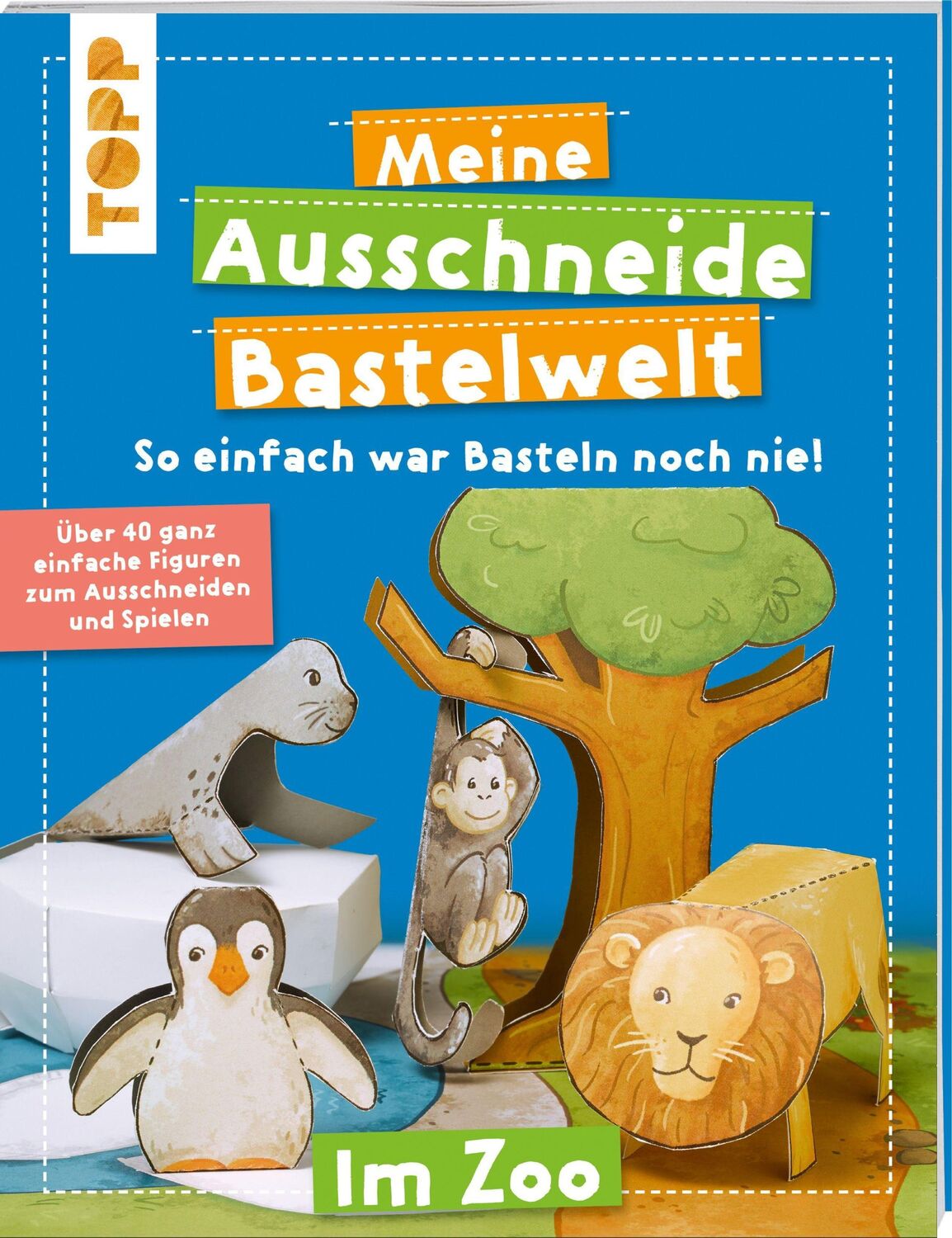 Cover: 9783772478109 | Meine Ausschneide-Bastelwelt Im Zoo | Susanne Koch | Taschenbuch