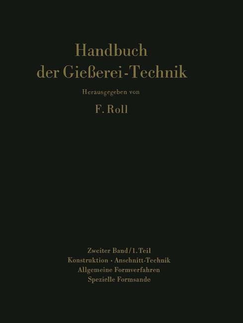 Cover: 9783642869563 | Handbuch der Gießerei-Technik | Franz Roll | Taschenbuch | Paperback