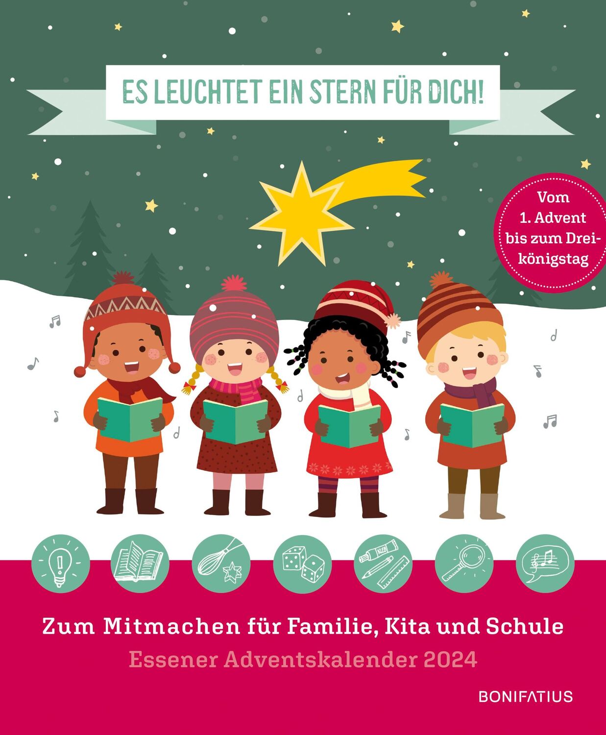 Cover: 9783987900648 | Es leuchtet ein Stern für dich! | Essener Adventskalender 2024 | 72 S.