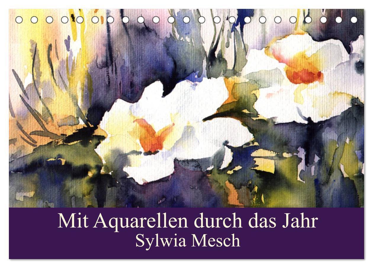 Cover: 9783675464674 | Mit Aquarellen durch das Jahr (Tischkalender 2024 DIN A5 quer),...