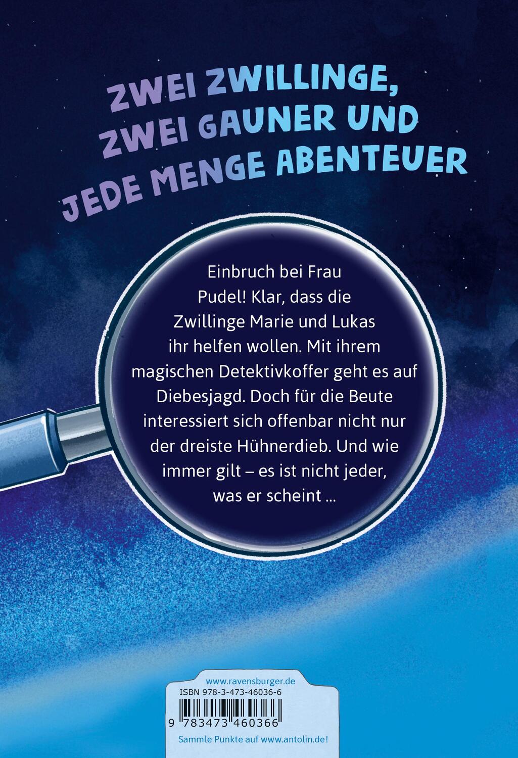 Rückseite: 9783473460366 | Die Jagd nach dem magischen Detektivkoffer, Band 3: Hühnerdieb...