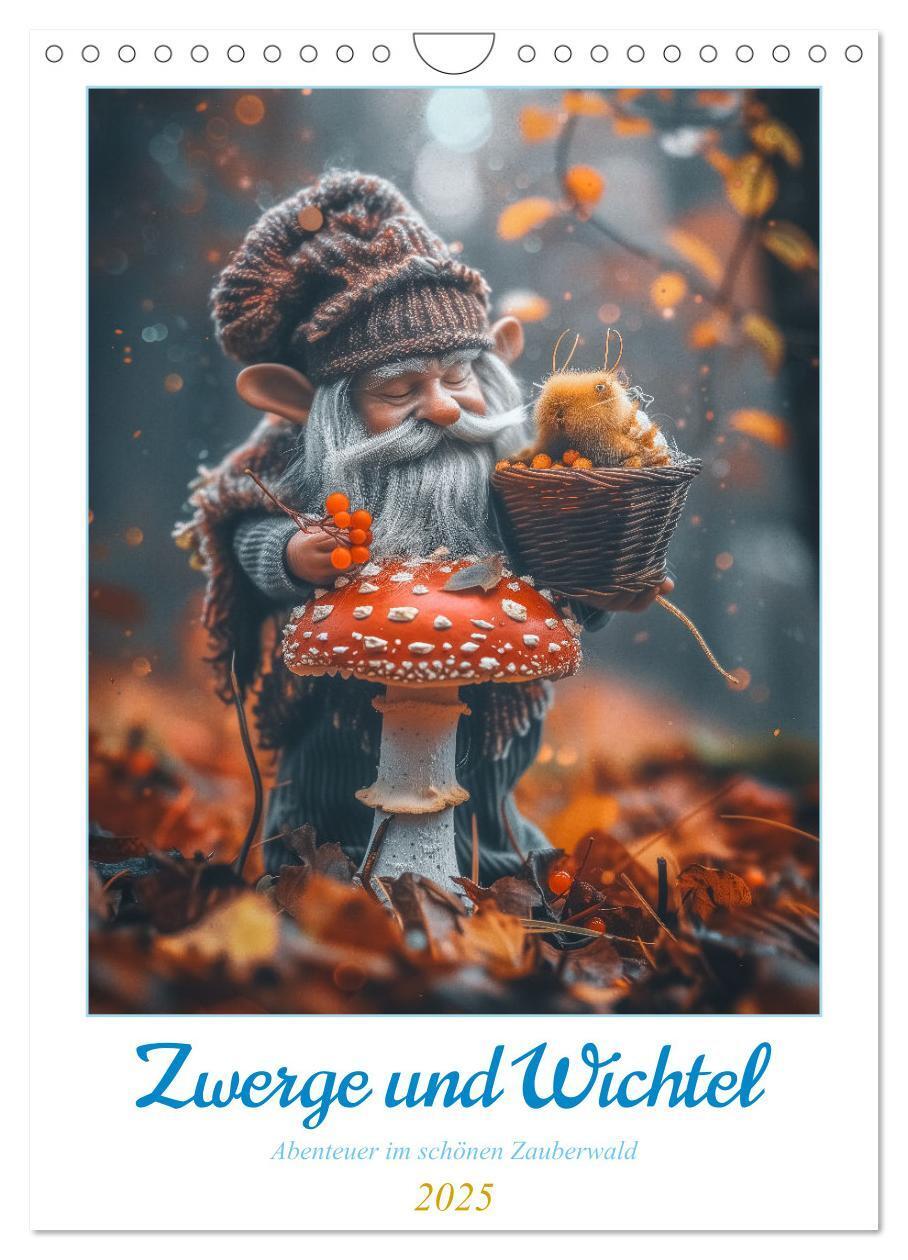 Cover: 9783383783913 | Zwerge und Wichtel (Wandkalender 2025 DIN A4 hoch), CALVENDO...