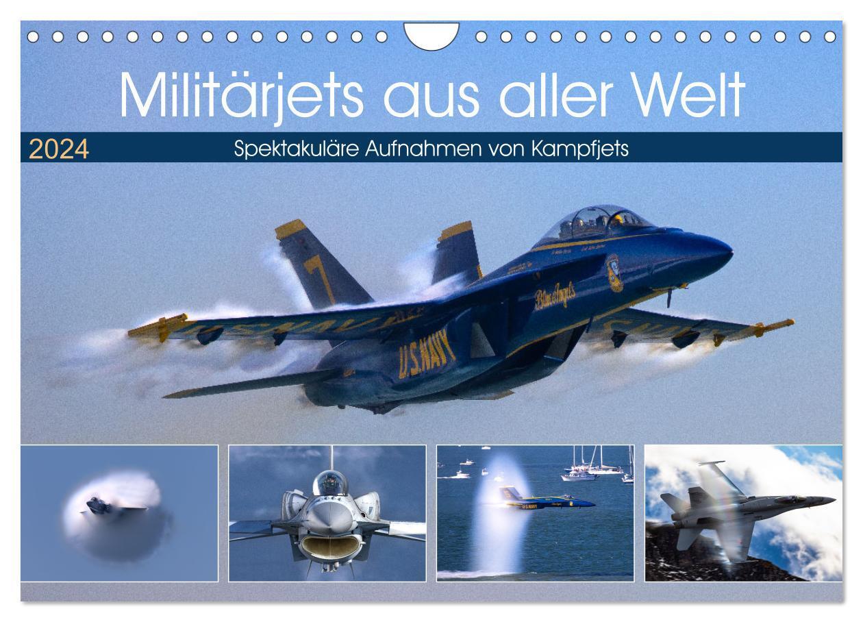 Cover: 9783675448438 | Militärjets aus aller Welt (Wandkalender 2024 DIN A4 quer),...