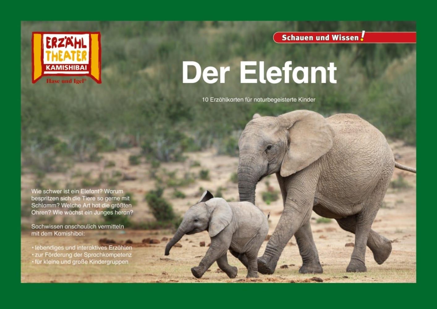 Cover: 4260505831301 | Kamishibai: Der Elefant | 10 Fotobildkarten für das Erzähltheater