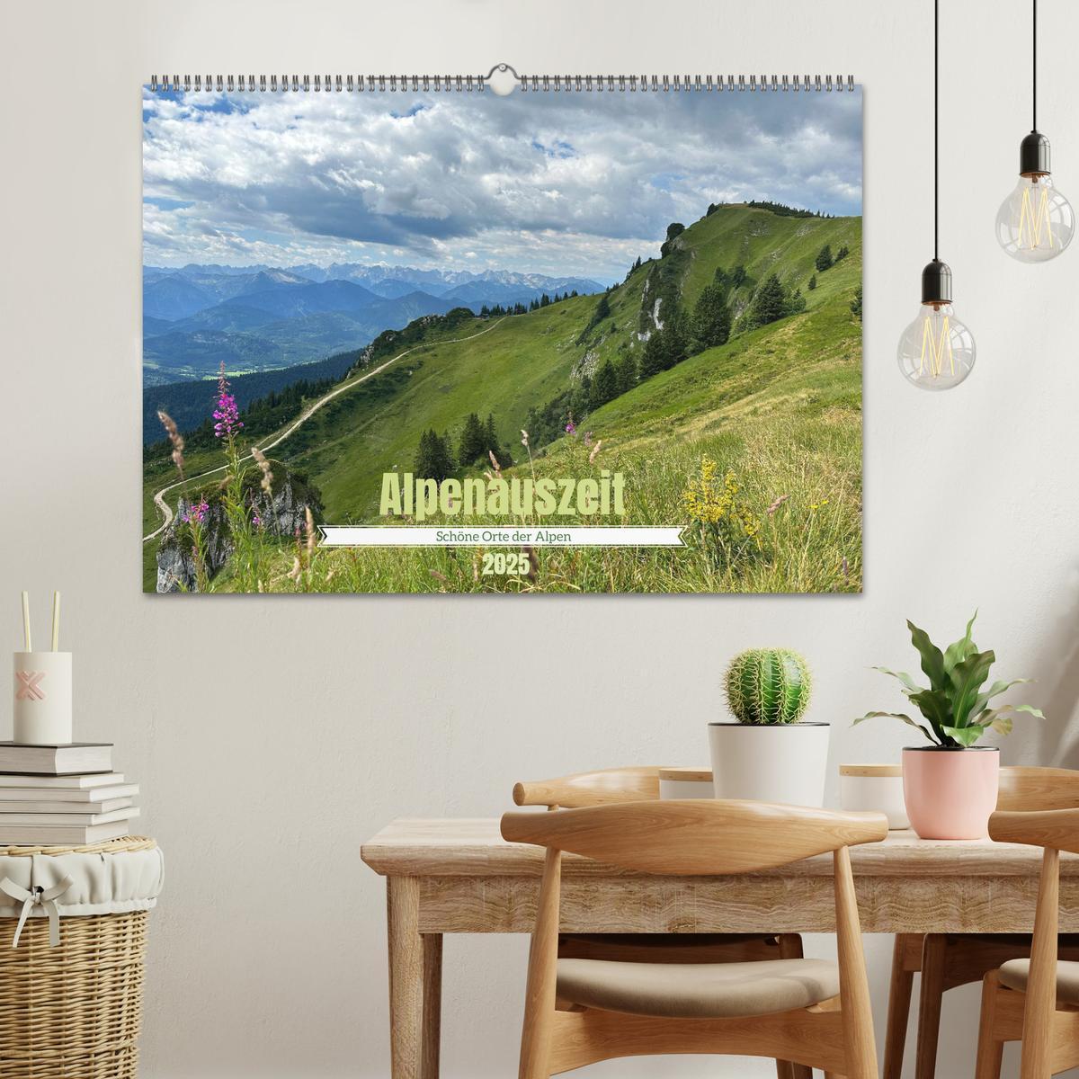 Bild: 9783383876813 | Alpenauszeit - Schöne Orte der Alpen (Wandkalender 2025 DIN A2...