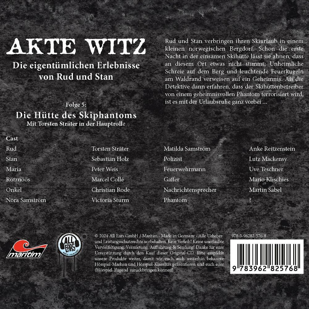 Bild: 9783962825768 | Akte Witz: Die Hütte des Skiphantoms, 1 Audio-CD | Deutschland | CD