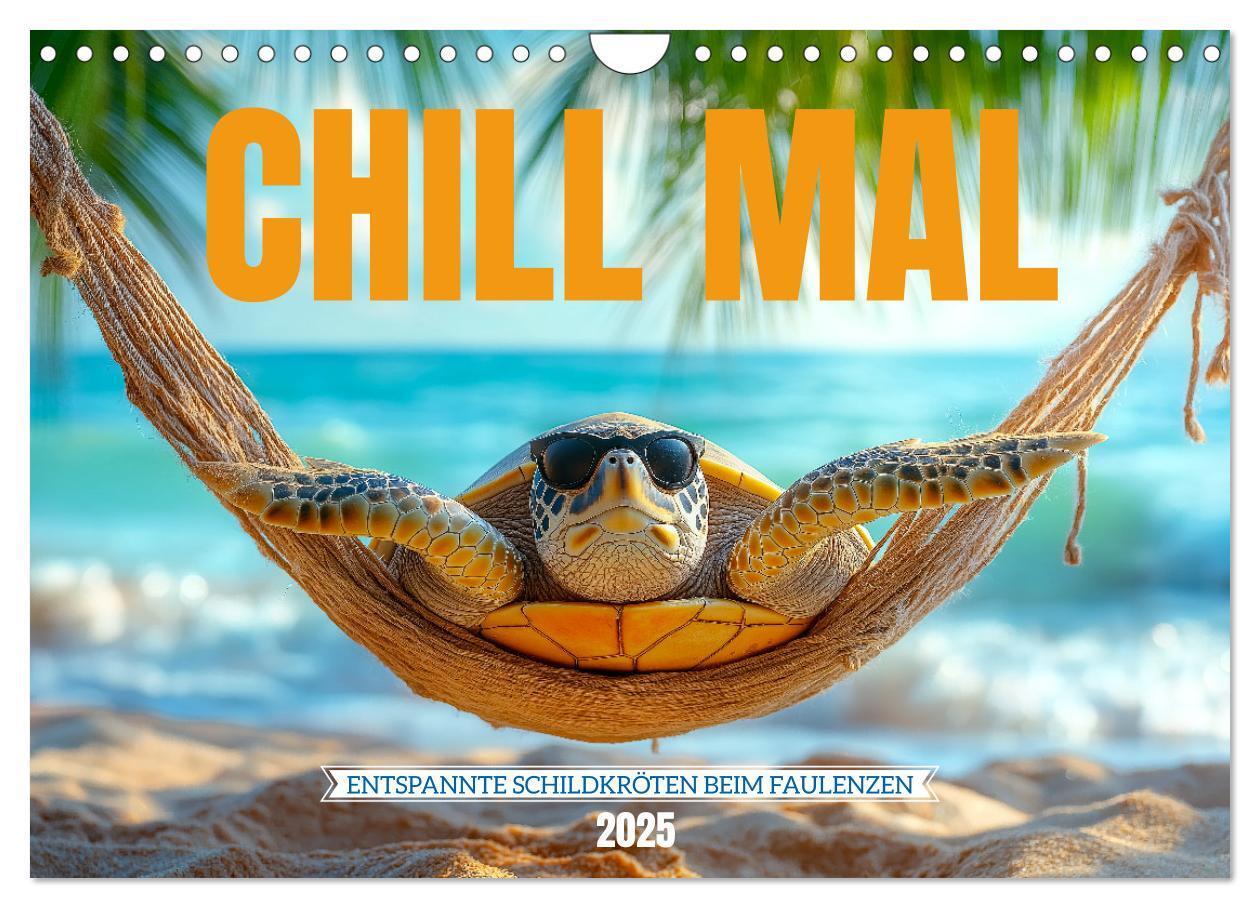 Cover: 9783457215784 | CHILL MAL - Entspannte Schildkröten beim Faulenzen (Wandkalender...