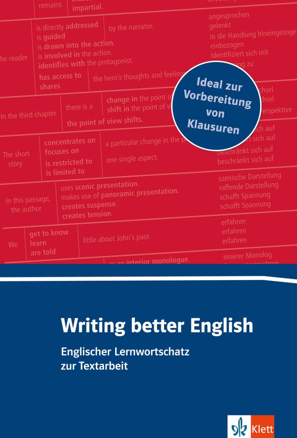 Cover: 9783125195615 | Writing better English A2-B2 | Lernwortschatz zur Textarbeit | Buch
