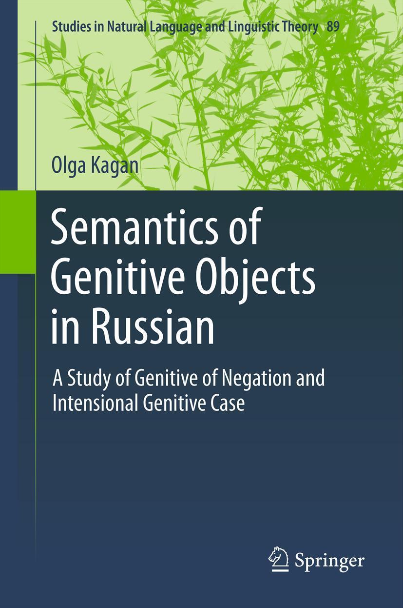 Cover: 9789400752245 | Semantics of Genitive Objects in Russian | Olga Kagan | Buch | xviii