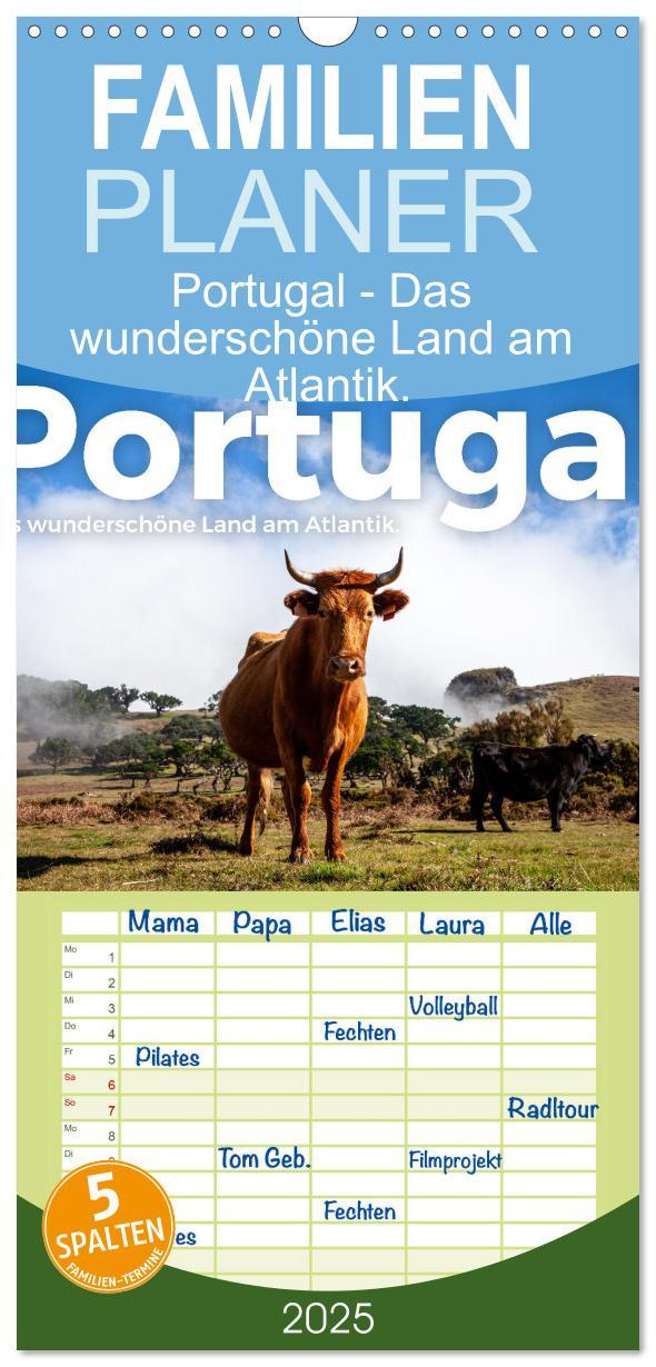 Cover: 9783457100448 | Familienplaner 2025 - Portugal - Das wunderschöne Land am Atlantik....