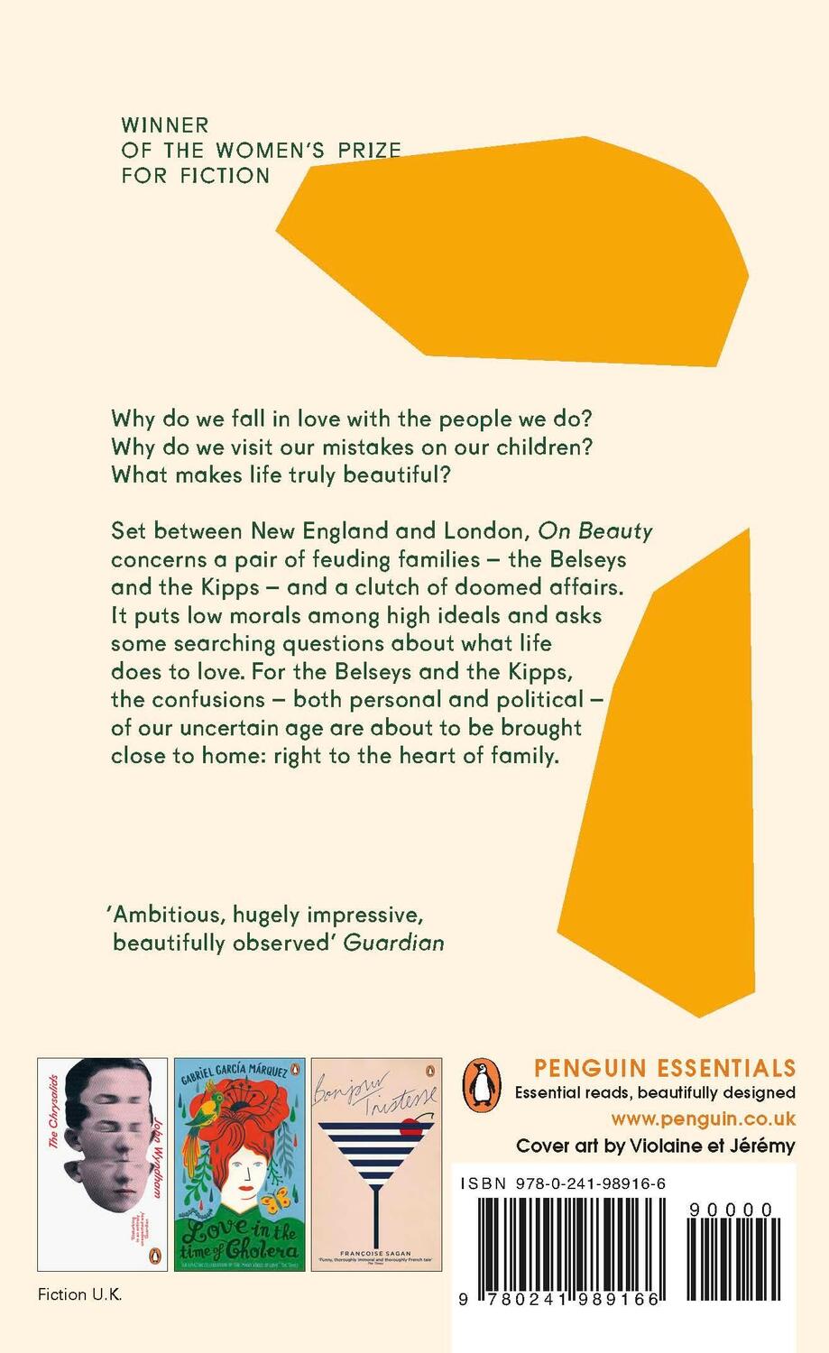 Rückseite: 9780241989166 | On Beauty | Zadie Smith | Taschenbuch | Penguin Essentials | Englisch