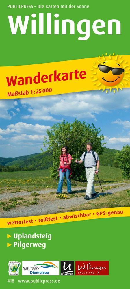 Cover: 9783747304181 | Willingen / Uplandsteig | (Land-)Karte | Wanderkarte/WK | Deutsch
