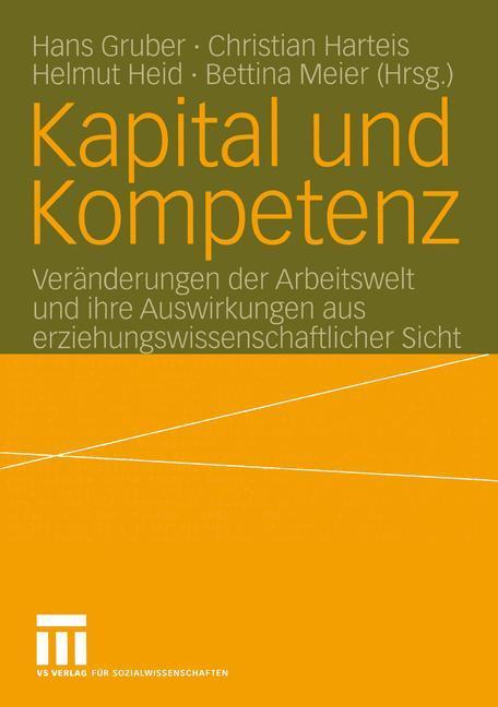 Cover: 9783810035653 | Kapital und Kompetenz | Hans Gruber (u. a.) | Taschenbuch | Paperback