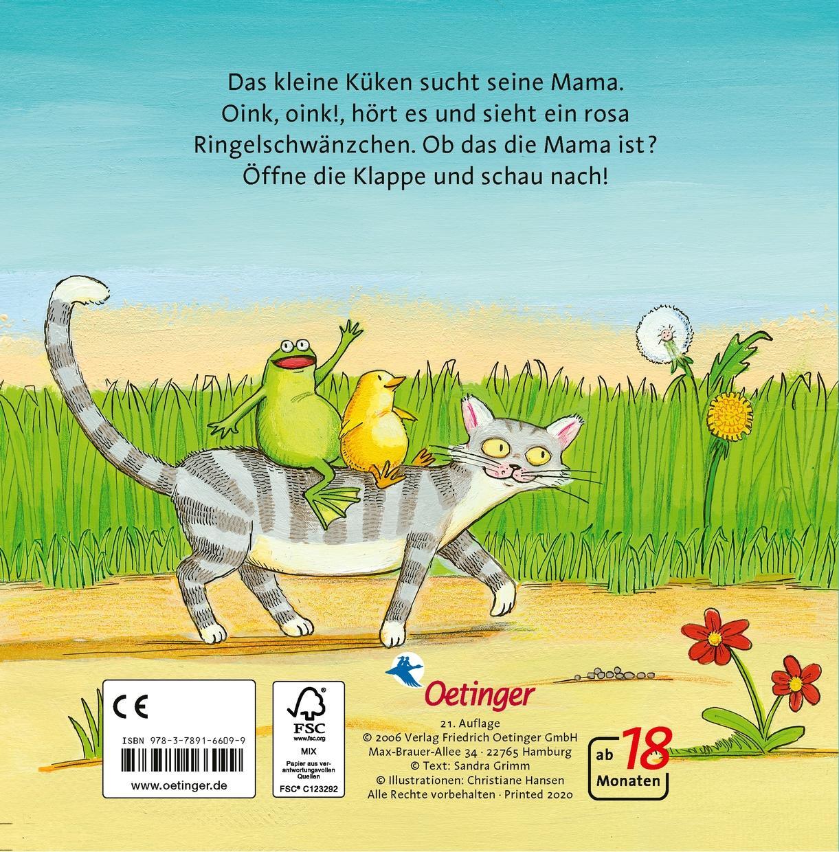 Rückseite: 9783789166099 | Bist du meine Mama? | Christiane Hansen (u. a.) | Buch | 14 S. | 2006