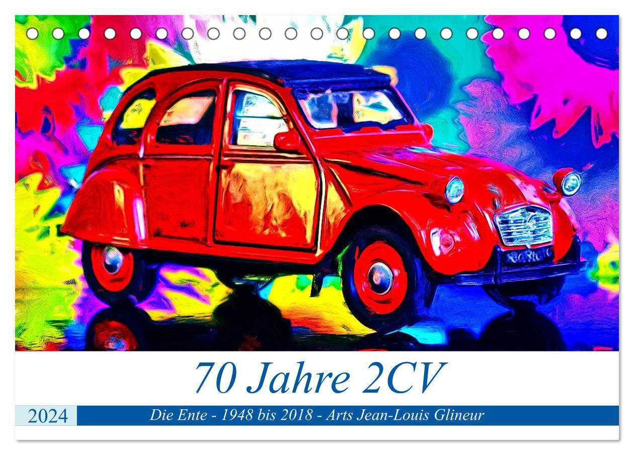 Cover: 9783383053818 | 70 Jahre 2CV (Tischkalender 2024 DIN A5 quer), CALVENDO Monatskalender