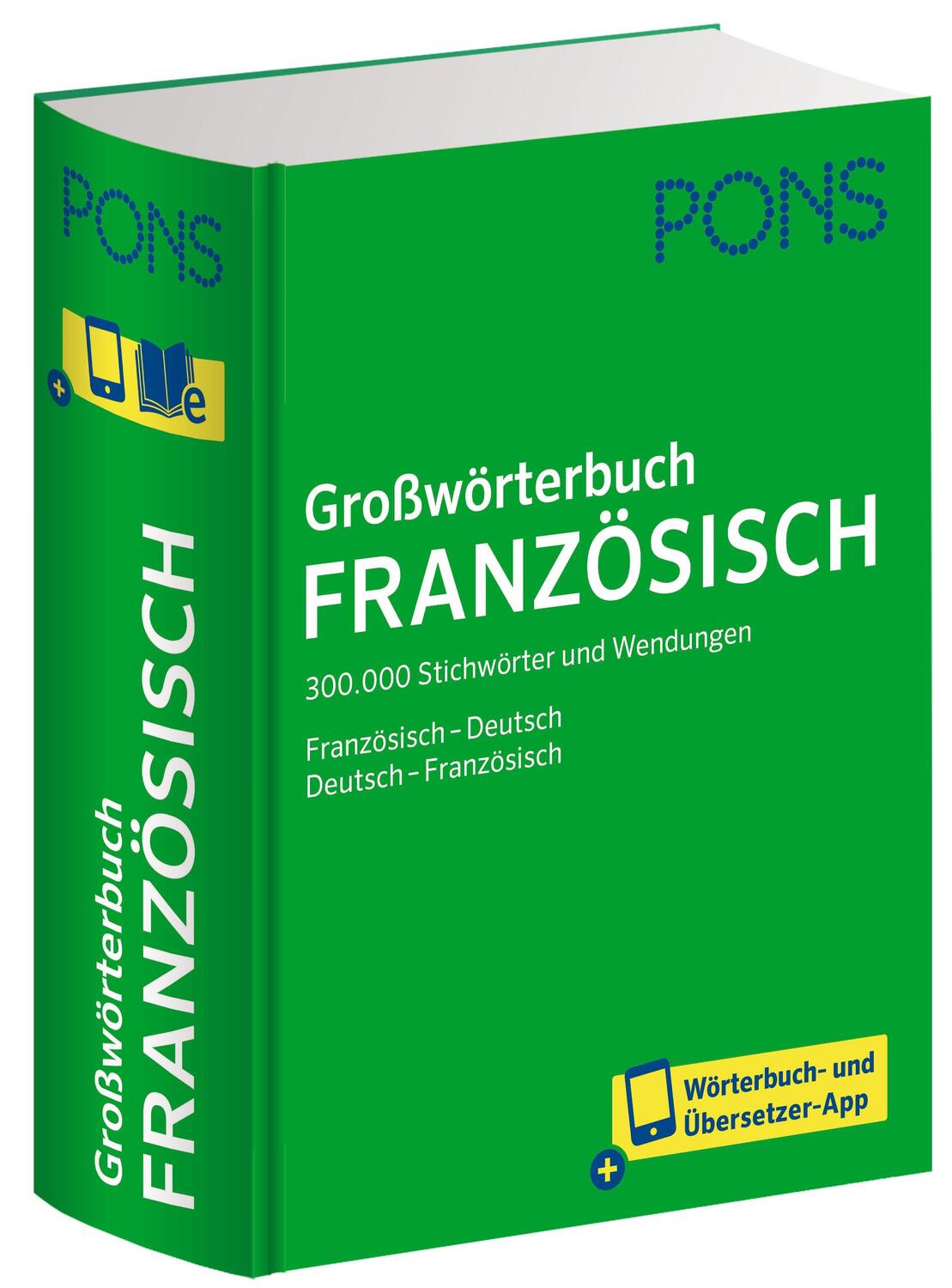 Cover: 9783125163461 | PONS Großwörterbuch Französisch | Bundle | 1 Buch | Deutsch | 2022