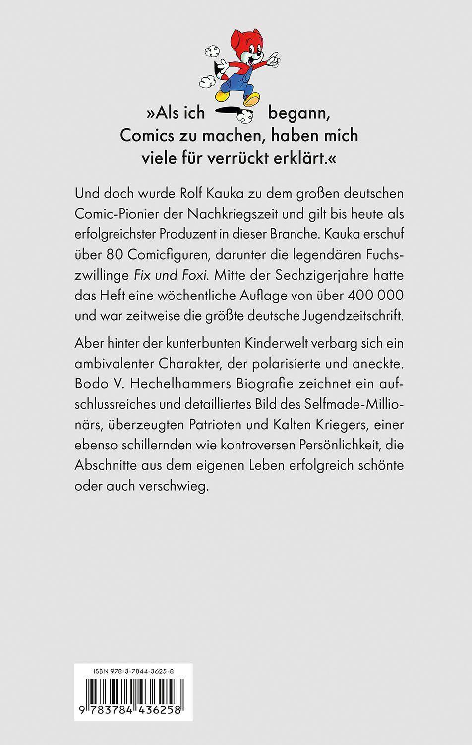 Bild: 9783784436258 | Fürst der Füchse | Das Leben des Rolf Kauka | Bodo V. Hechelhammer