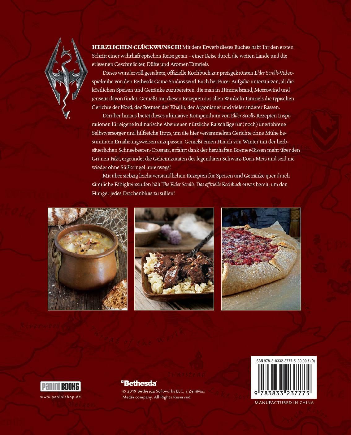 Rückseite: 9783833237775 | The Elder Scrolls: Das offizielle Kochbuch: Rezepte aus...