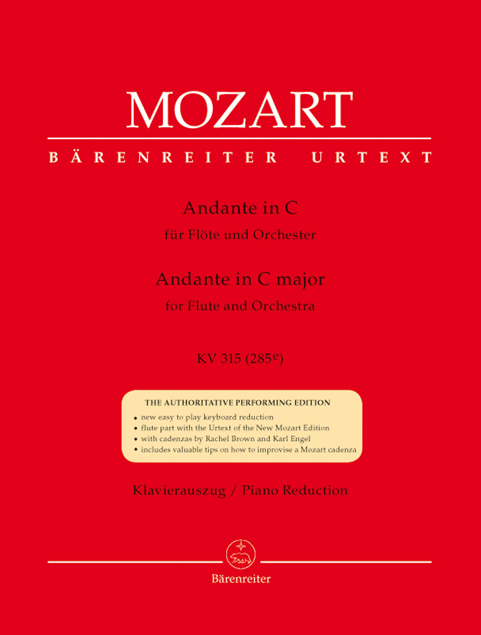 Cover: 9790006520022 | Andante | C major | Wolfgang Amadeus Mozart | Klavierauszug