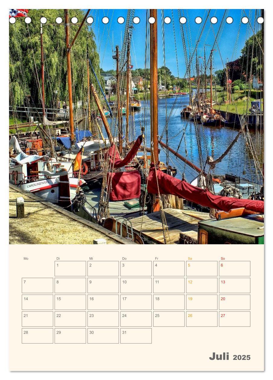 Bild: 9783457051405 | Ostfriesland - Carolinensiel, der Museumshafen (Tischkalender 2025...