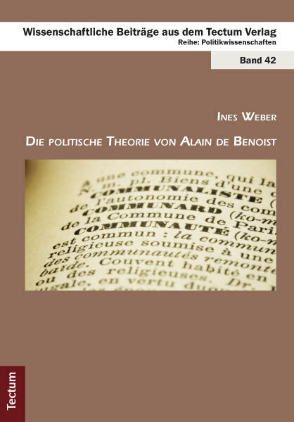 Cover: 9783828826397 | Die politische Theorie von Alain de Benoist | Ines Weber | Taschenbuch