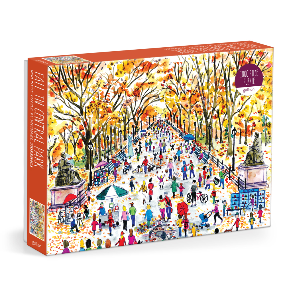 Cover: 9780735380202 | Michael Storrings Fall in Central Park 1000 Piece Puzzle | Galison